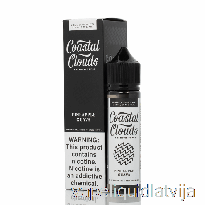 Ananāsu Gvajava - Piekrastes Mākoņi Co. - 60 Ml 0mg Vape šķidruma